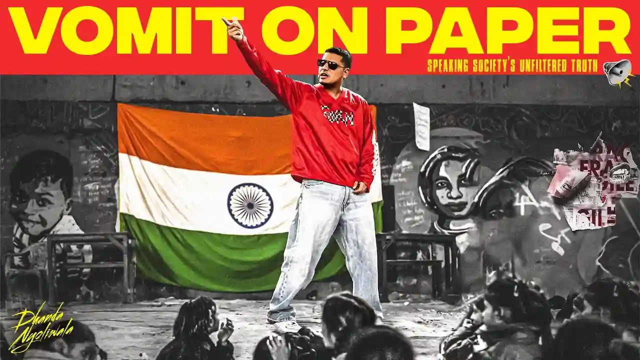 VOMIT ON PAPER Lyrics in Hindi- Dhanda Nyoliwala